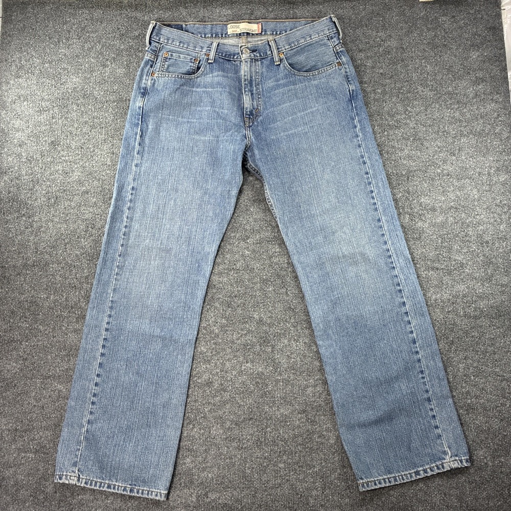 Y2K Levi's 569 Jeans Mens 34x32 Blue Medium Wash Loose Straight Relaxed Denim
